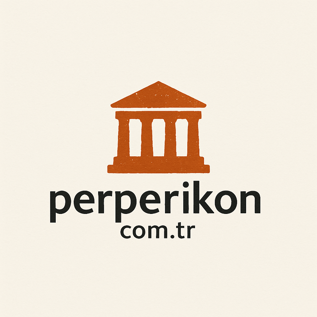 Perperikon Antik Kenti logosu – kültürel miras, turizim ve arkeolojik marka sembolü